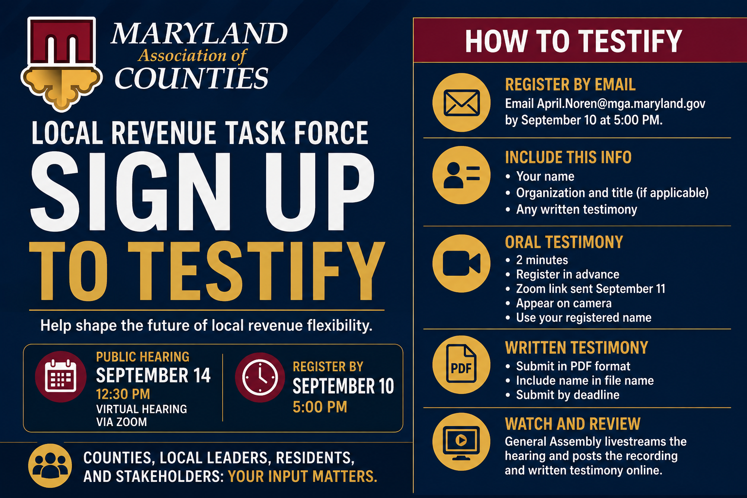 Local Revenue Task Force Sets Public Hearing: Here's How To Testify