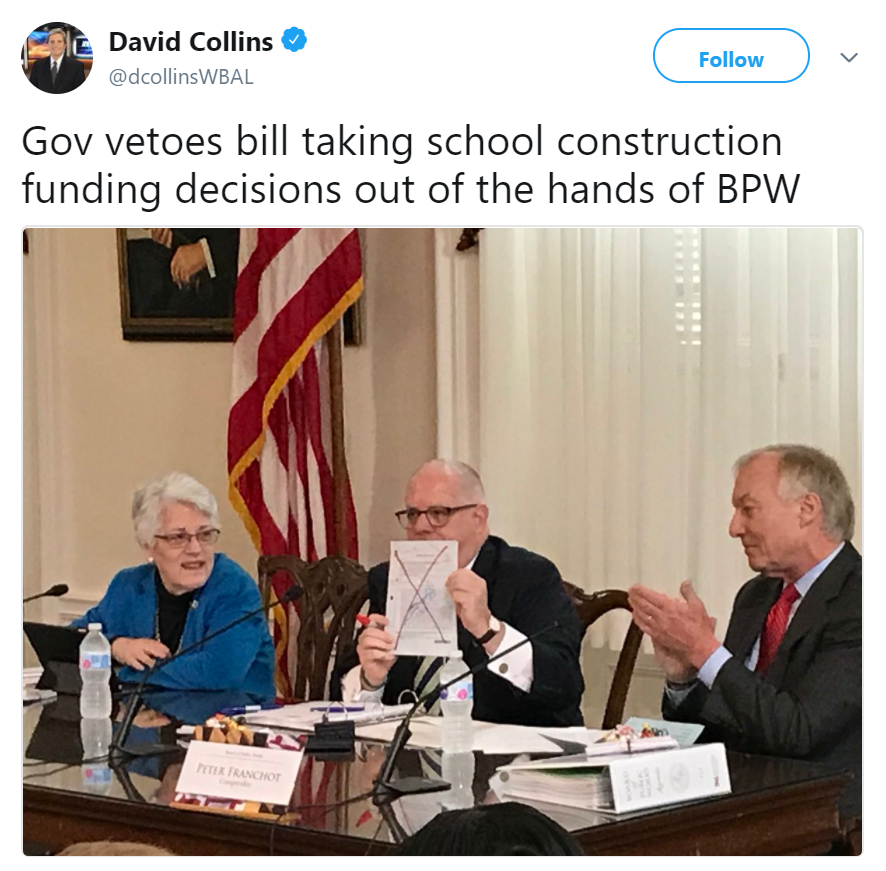 Governor Vetoes School Construction Bill Conduit Street