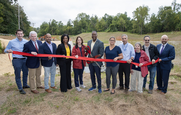 Largest Flood Mitigation Pond Opened Under EC Safe and Sound